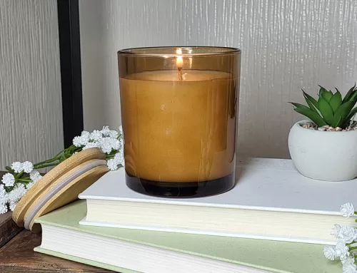 Amber Glass Candles